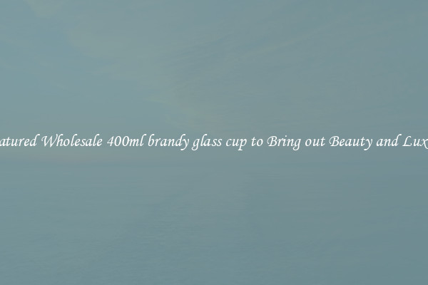 Featured Wholesale 400ml brandy glass cup to Bring out Beauty and Luxury