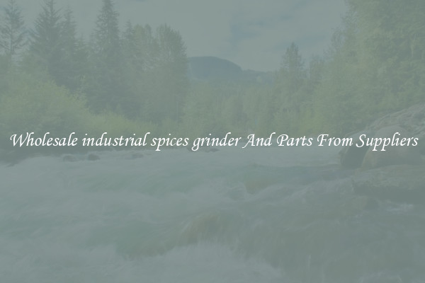 Wholesale industrial spices grinder And Parts From Suppliers