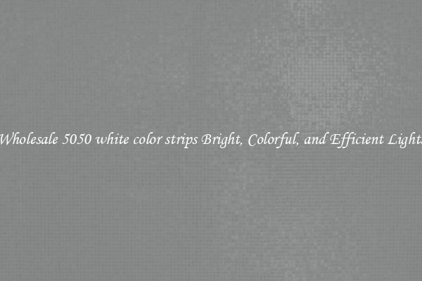 Wholesale 5050 white color strips Bright, Colorful, and Efficient Lights