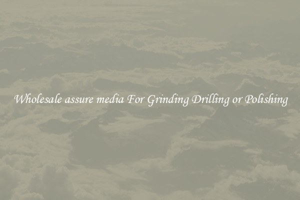 Wholesale assure media For Grinding Drilling or Polishing